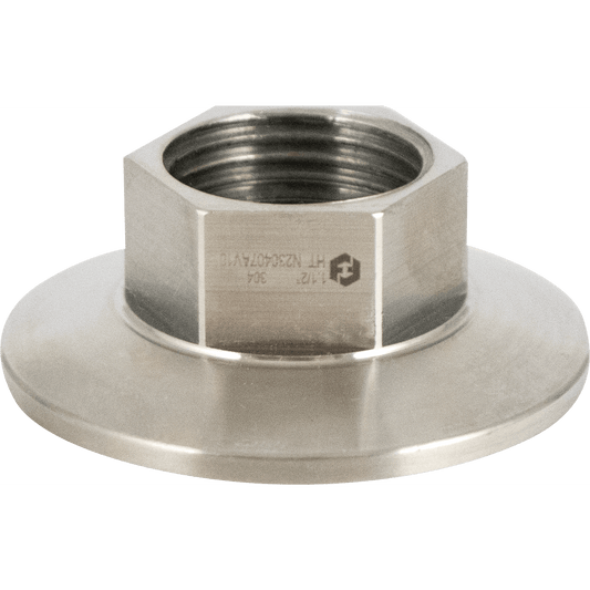 ForgeFit® Stainless Beer Thread Adapter | 5/8" Female Beer Thread x 1.5" T.C.