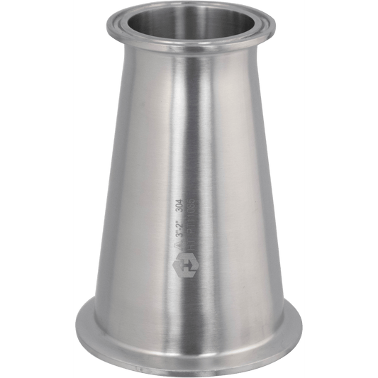 ForgeFit® Stainless Tri-Clamp Concentric Reducer | 3" x 2"