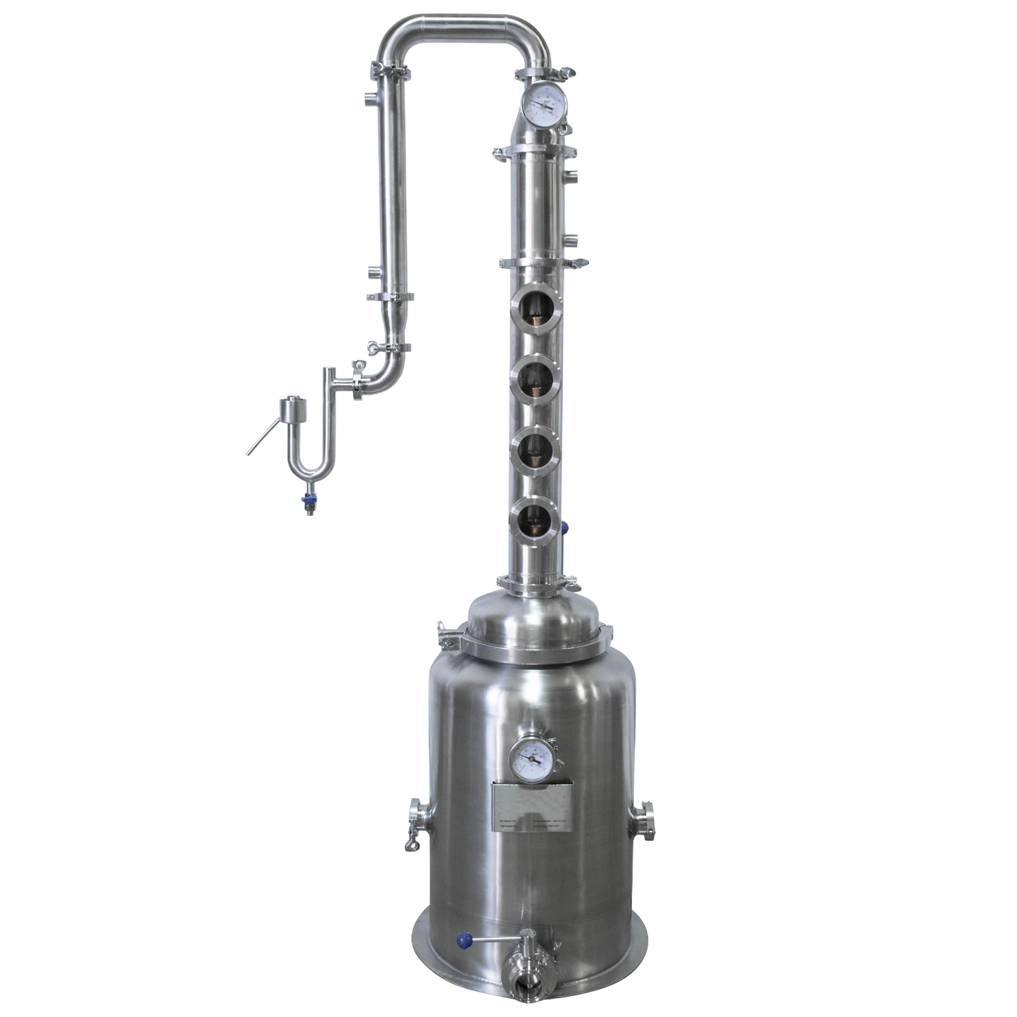 Reflux Column Still | 4" Plates | 50L